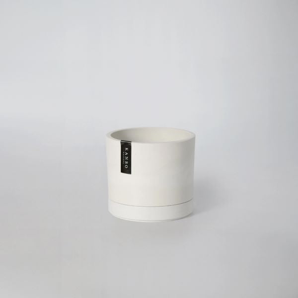 Kanso Designs White Stone Earth Tone Mini Planters
