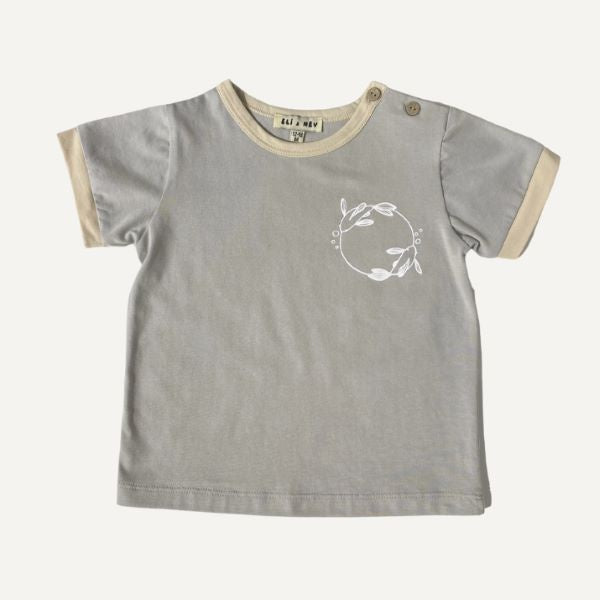 Eli + Nev Fish Print Cotton T-Shirt 0-3m