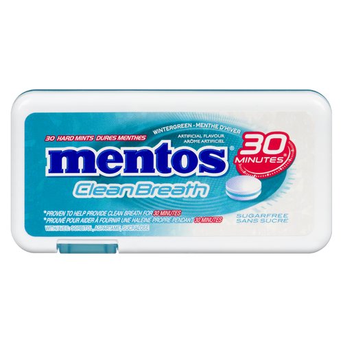 Mentos Wintergreen Clean Breath Mints 21g