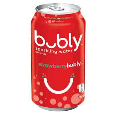 Bubly Strawberry Sparkling Water 355ml