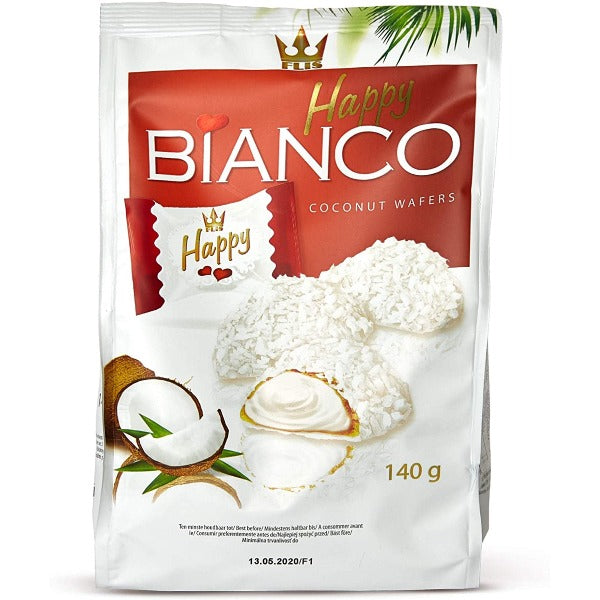 *Flis Happy Bianco - coconut wafers, 140g