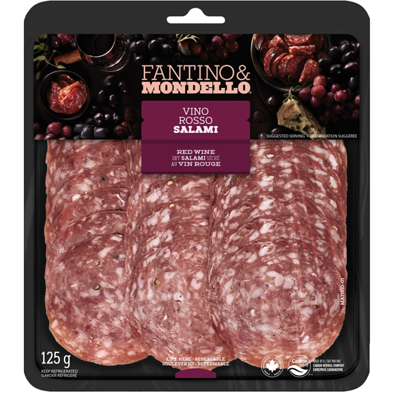 Fantino & Mondello Red Wine Dry Salami 125 g