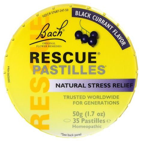 Bach Rescue Pastilles, Black Currant, 35ct