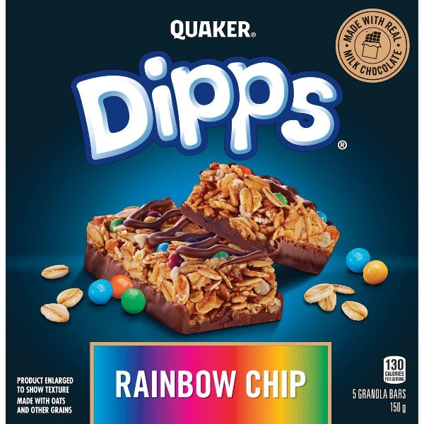 Quaker Rainbow Chip Dipps Bar 150g