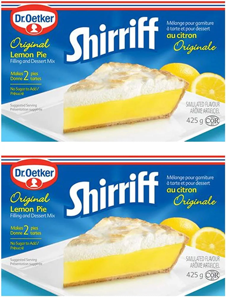 *Dr. Oetker Shirriff Original Lemon Pie Filling & Dessert Mix 2 pies 425g