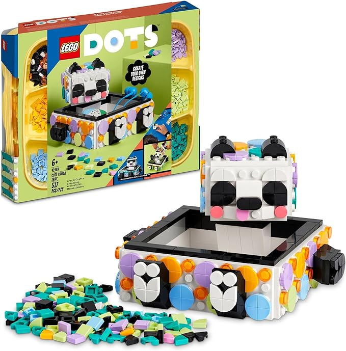 Lego Dots Cute Panda Tray Set