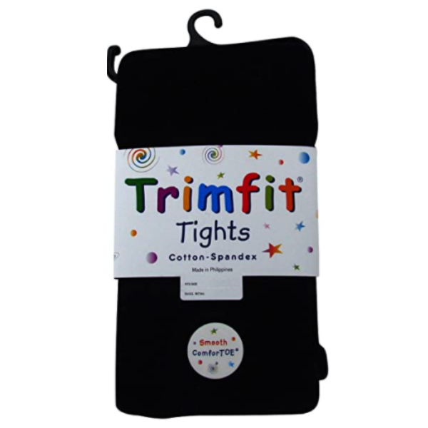 Trimfit Style #5775 Black Flat Knit Ladies Tights
