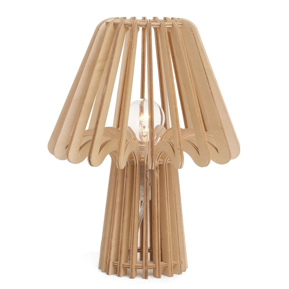 Accents De Ville Caple Wood Table Lamp Natural