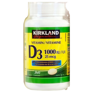 Kirkland Signature Vitamin D3 100IU 360ct
