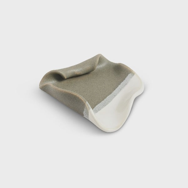 Grey & White Ring Dish/Spoon Rest