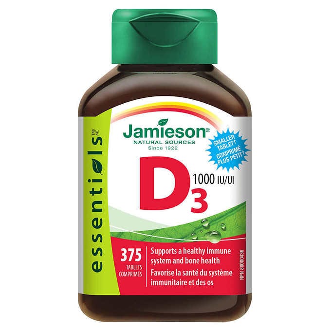 Jamieson Vitamin D3 1000IU 375 tablets
