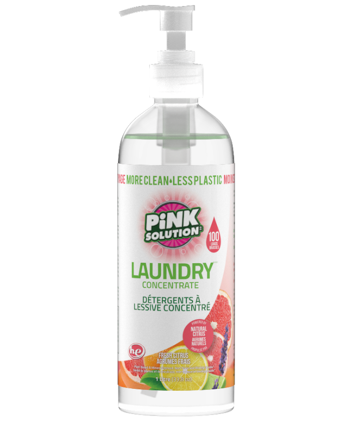 Pink Solution Fresh Citrus Ultra Concentrated Laundry Detergent 1L