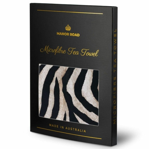 Manor Road Zebra Microfiber Tea Towel