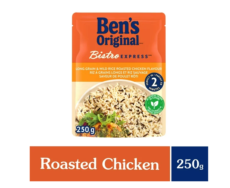 Ben's Original Bistro Express Long Grain & Wild Rice Roasted Chicken, Perfect Every Time 250g