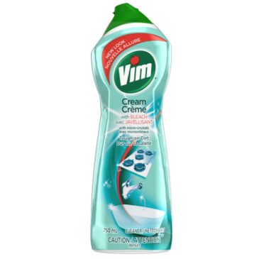 Vim with Bleach Cream Cleanser 750ml