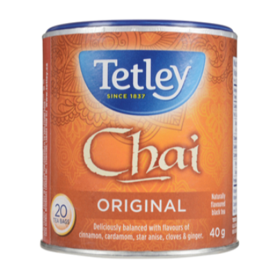 Tetley Chai Original Tea 20ct 40g