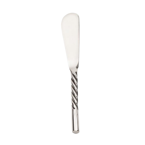 Twisted Handle Small Spreader, Silver, 4.5"L