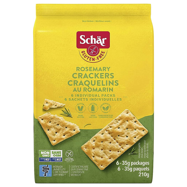 Schar Gluten Free Rosemary Crackers 210g