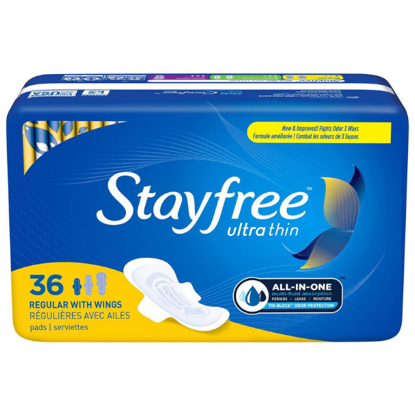 Stayfree Ultra Thin Regular Wings Pads 36ct