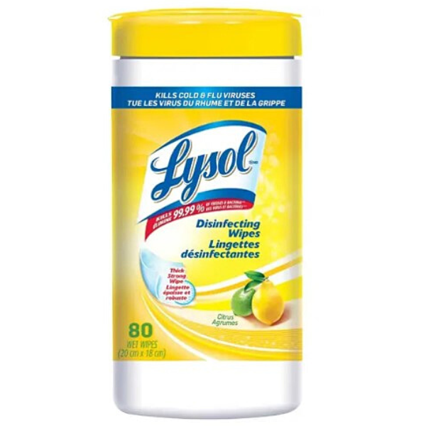 Lysol Citrus Disinfecting Wipes 110 pack