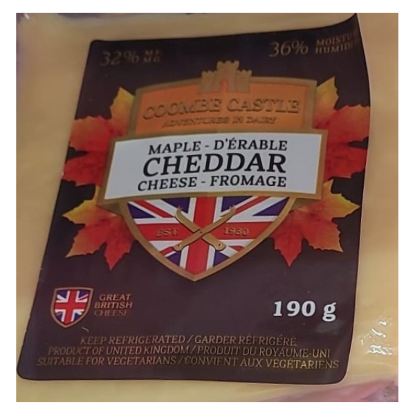 Coombe Castle Maple  Cheddar 190g