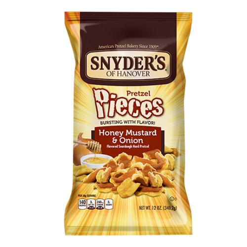 Snyders Honey Mustard & Onion Pretzel Pieces 240g