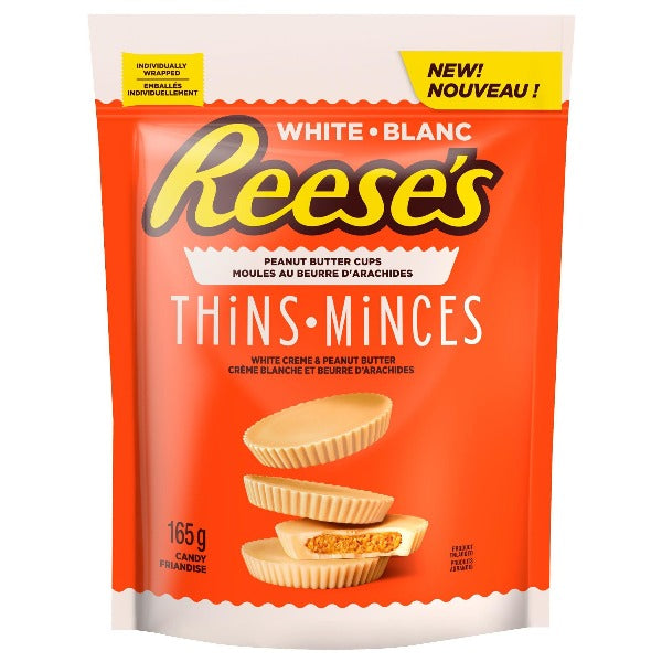 Hershey's Reese's Peanut Butter Cups Thins - White Cream & Peanut Butter, 165g