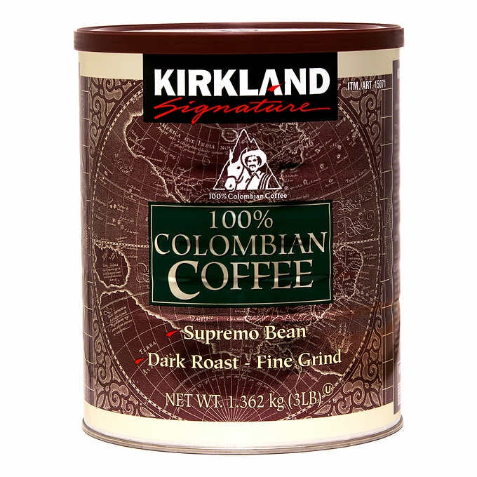 Kirkland Fine Grind Colombian Coffee 1.36kg