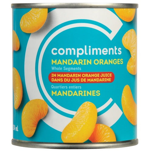 Compliments Whole Mandarin Orange Segments in Juice 284ml