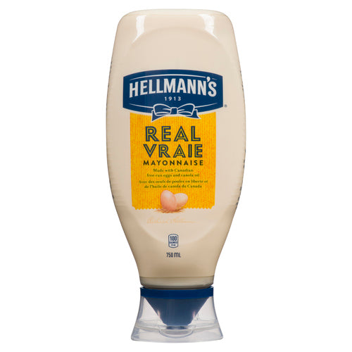 Hellmann's Regular Squeezable Mayonnaise 750ml