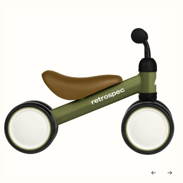 Retrospec Olive Drab Cricket Baby Walker Balance Bike (12-24 mos)