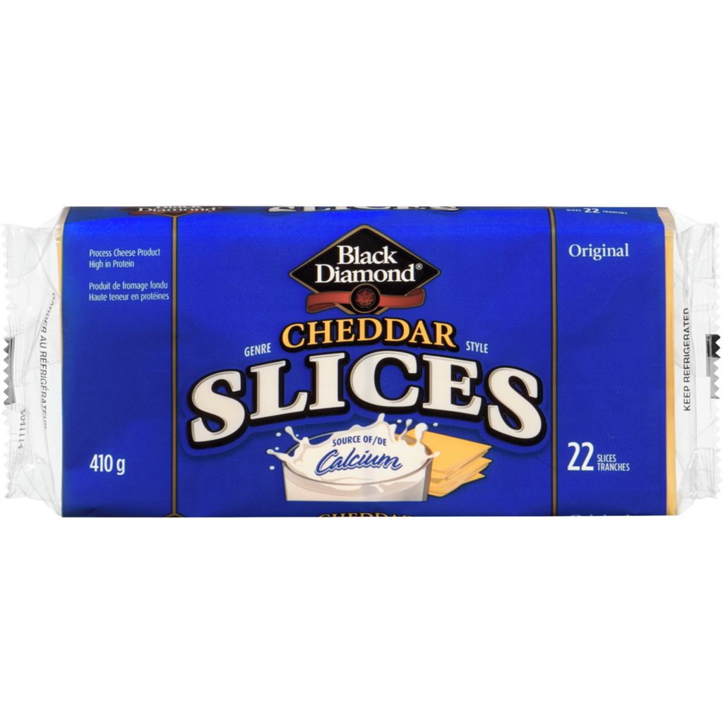 Black Diamond Regular Cheese Slices 22ct 410g