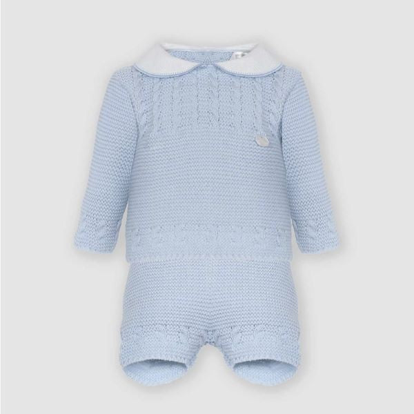 Minhon Blue Knitted Sweater 18m