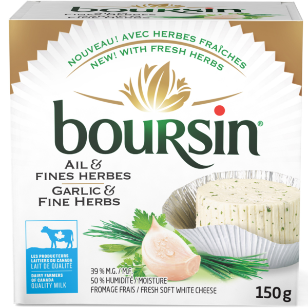 Boursin Garlic & Fine Herbs Cheese 150g