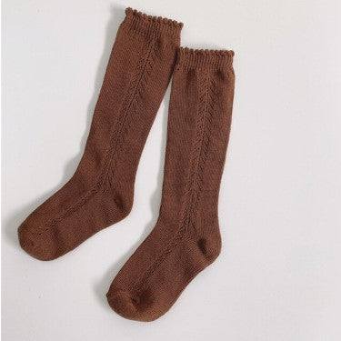 Knee High Knit Cotton Socks Unisex