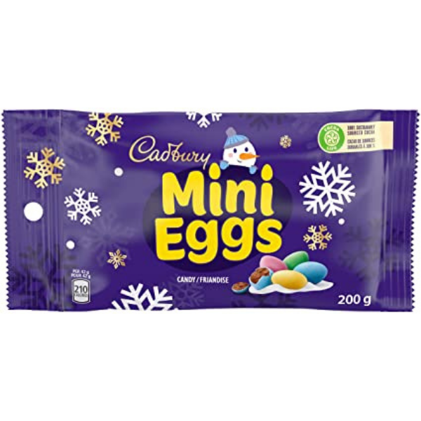 Cadbury Chocolate Mini Eggs (Winter), 200g