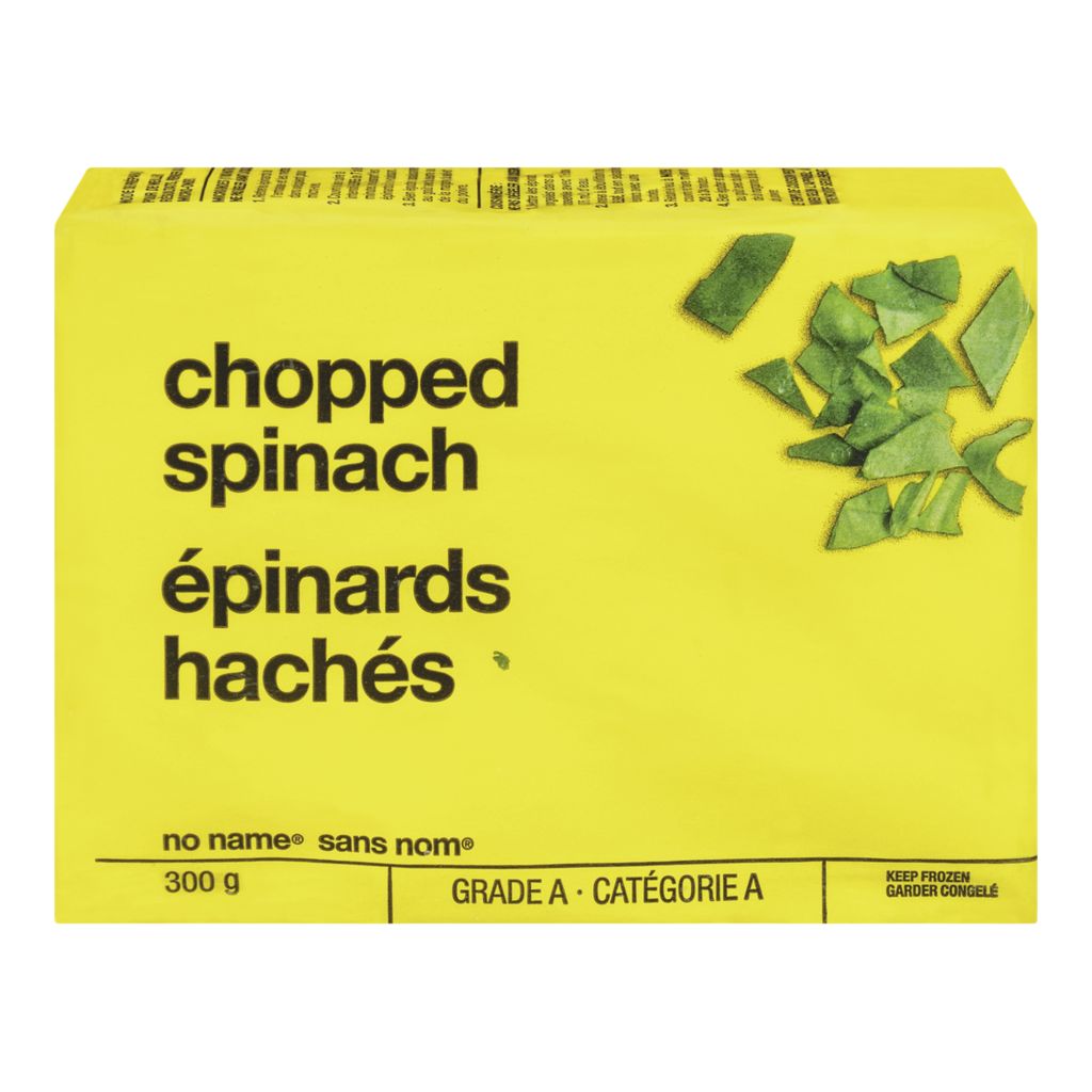 No Name Chopped Frozen Spinach 300g