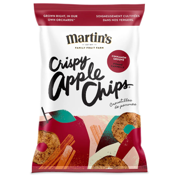 Martin's Crispy Apple Chips Cinnamon Groove 22g