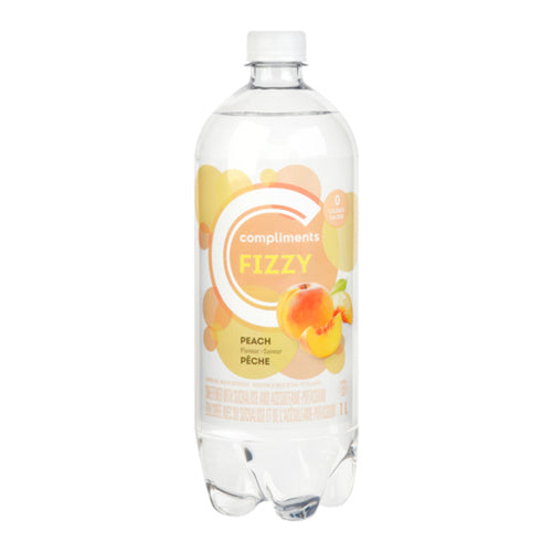 Compliments Fizzy Peach Sparkling Water 1l