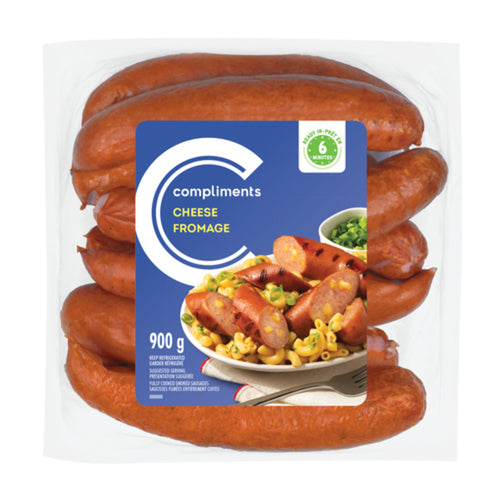 Compliments Smoked Cheddar Sausages 900g
