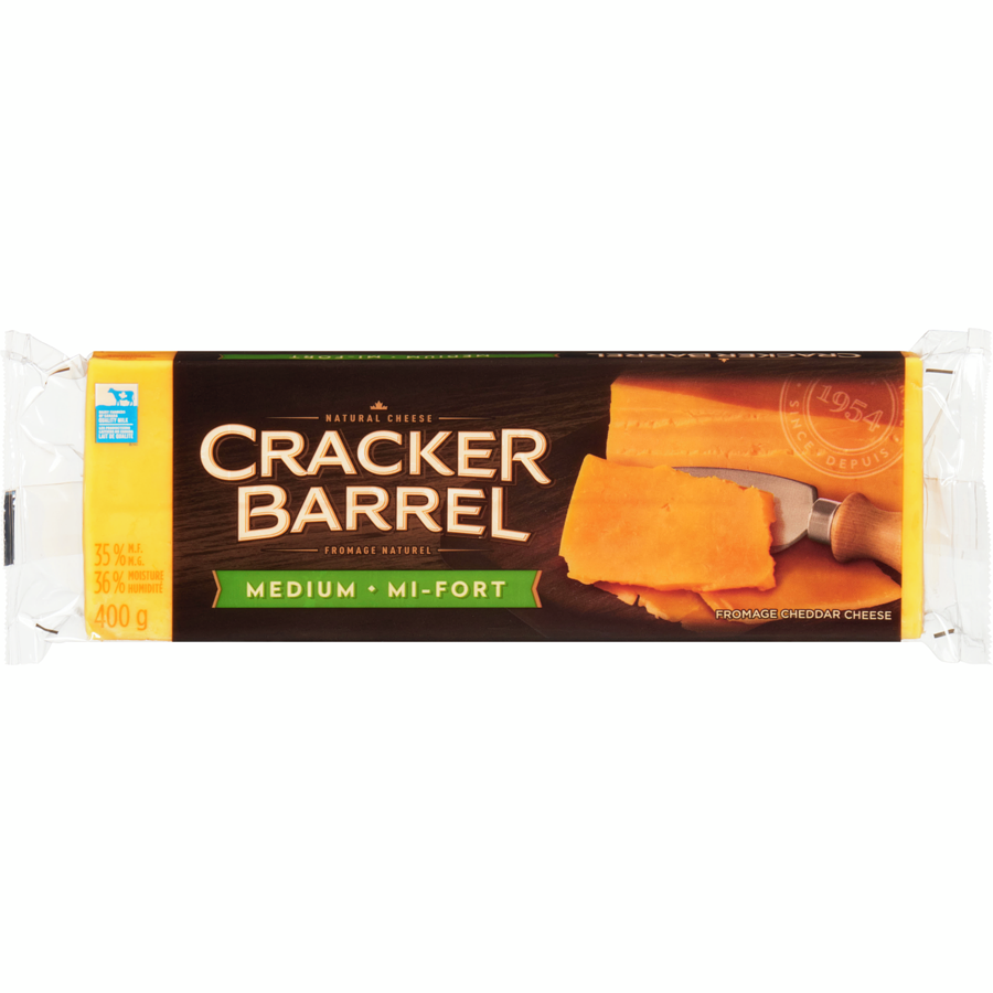 Cracker Barrel Medium Cheese Bar 400g