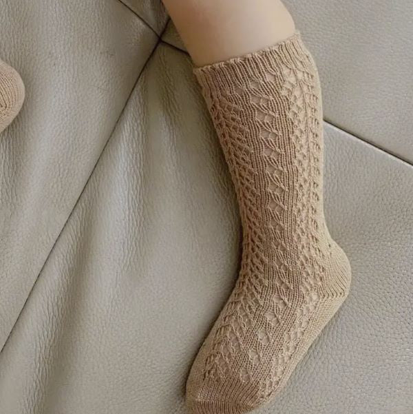 Adored Hazel Crochet Knee Socks 1-2Y