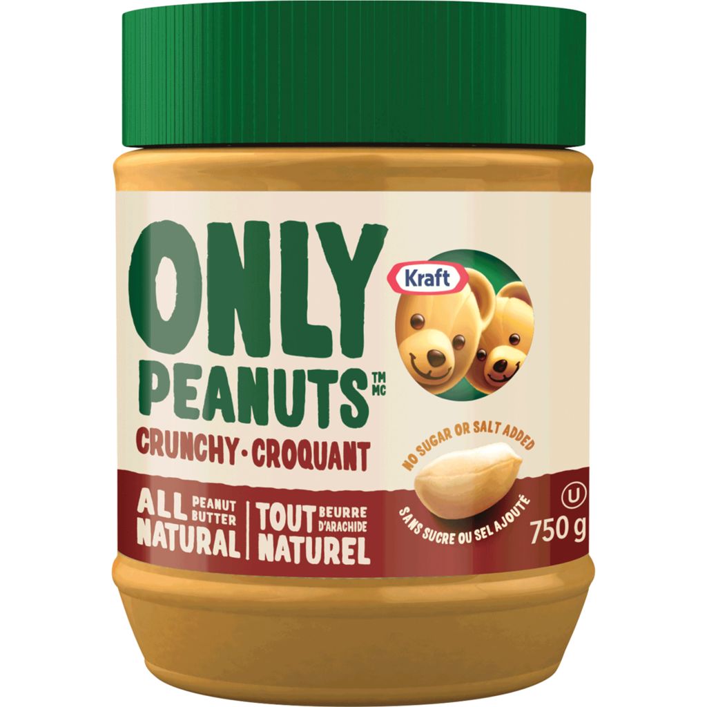 Kraft All Natural Crunchy Peanut Butter 750g