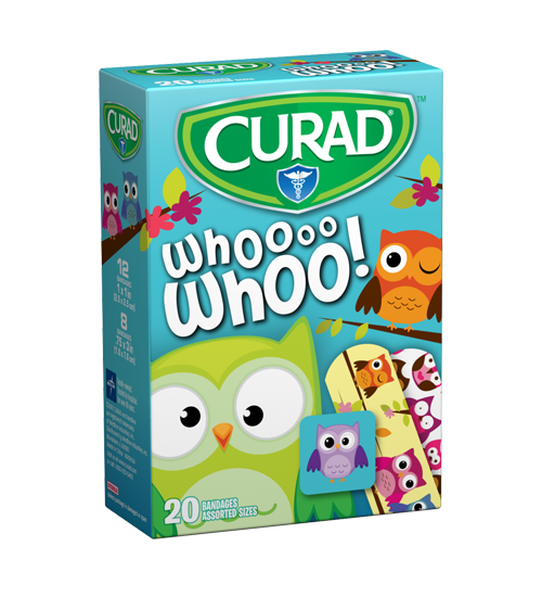Curad Owls Bandages Assorted Sizes 20ct