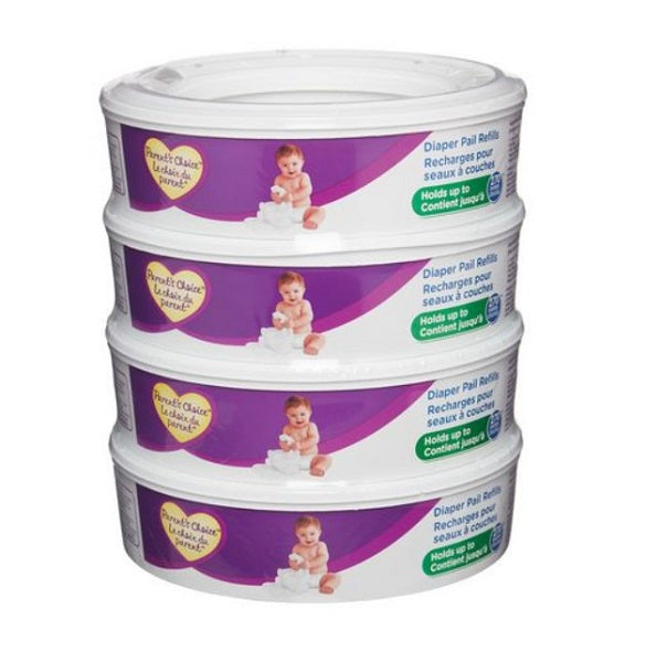 Parent's Choice Diaper Pail Refills 270ct x 4pack