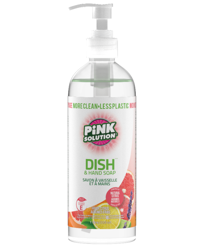 Pink Solution Fresh Citrus Dish & Hand Soap 1L