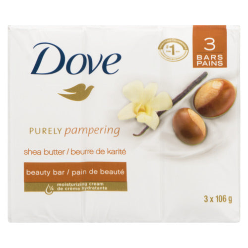 Dove Women's Shea Butter Bar Soap 106g x 3