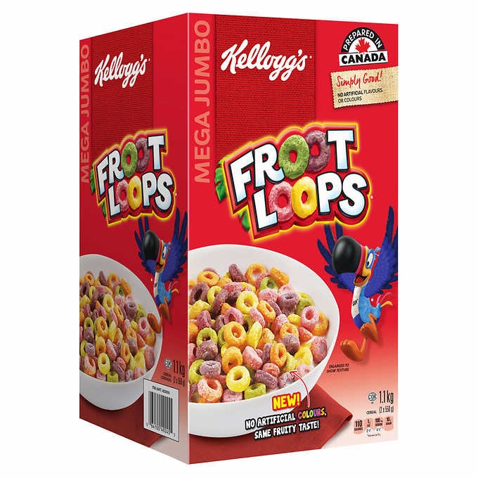Kellogg's Froot Loops Cereal 1.1kg