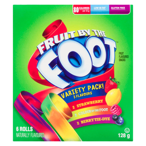 Betty Crocker Variety Pack Fruit by the Foot Fruit Snacks 6ct 128g