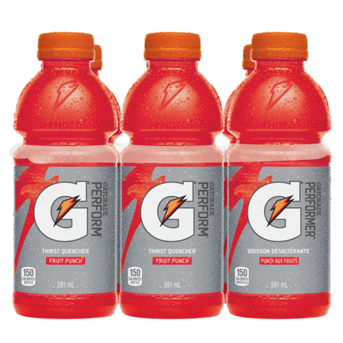 Gatorade Fruit Punch Sports Drink 591ml x 6